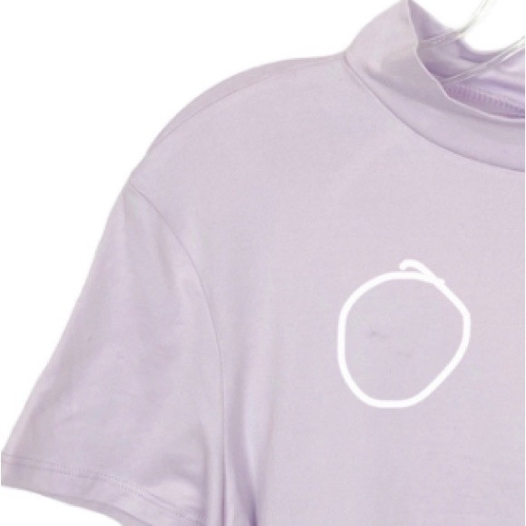 Streetwear Society Lilac Crop Tee with Open Back XL NWT - Picture 3 of 5